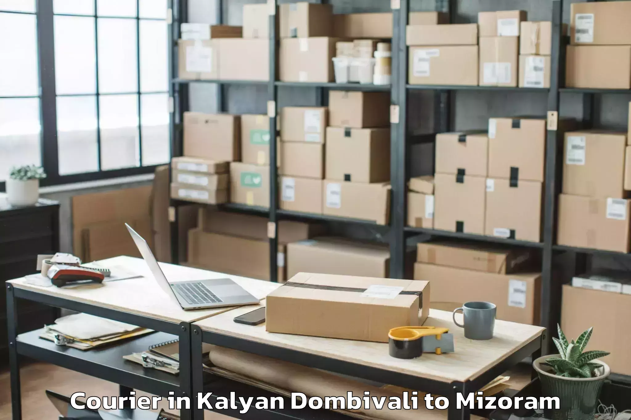 Reliable Kalyan Dombivali to Khawhai Courier